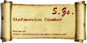 Stefanovics Zsombor névjegykártya